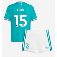 Liverpool Giovanni Leoni #15 Tretí Detský futbalový dres 2025-26 Krátky Rukáv (+ trenírky)